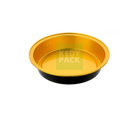 Moule rond en aluminium rond noir