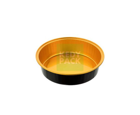 Moule rond en aluminium rond noir