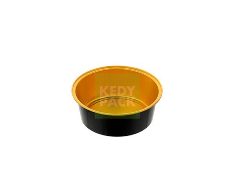 Moule rond en aluminium rond noir