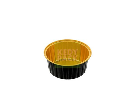 Moule rond en aluminium rond noir