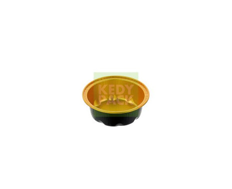 Moule rond en aluminium rond noir