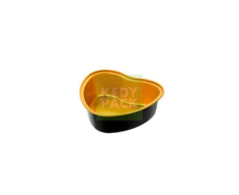 Moule aluminium en coeur Or noir