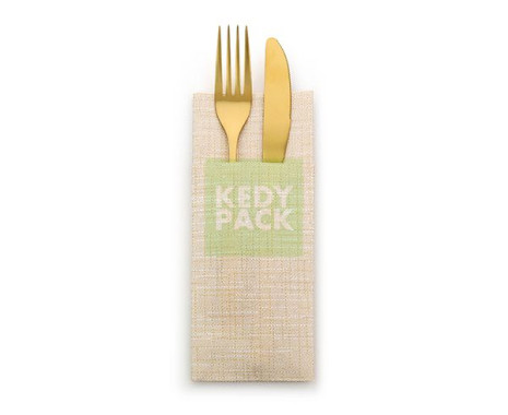 Serviette Airlaid Plié effet tissu