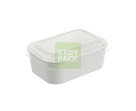 Boîte Blanche + couvercle PET