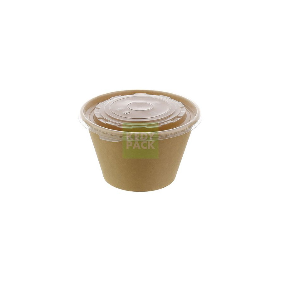 Pot kraft et couvercle micro-ondable Pot kraft et couvercle micro-ondable