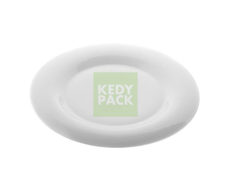 Assiette Blanche Ronde en Porcelaine