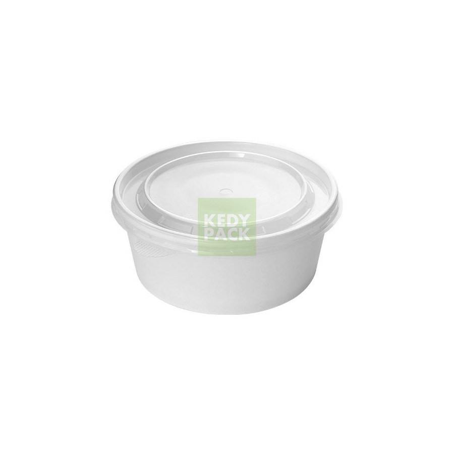 Bol Blanc et couvercle Micro-ondable