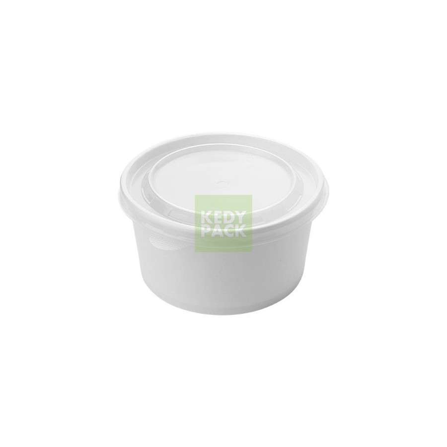 Bol Blanc et couvercle Micro-ondable Bol Blanc et couvercle Micro-ondable