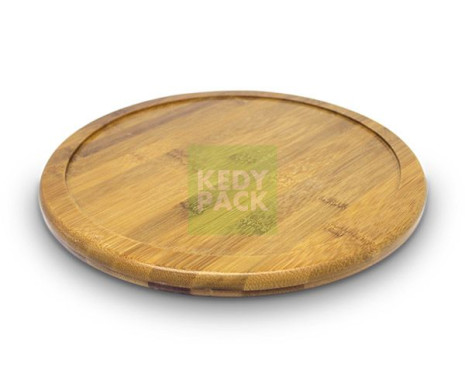 Support/planche ronde en bamboo