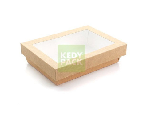 Boîte carton kraft fenêtre