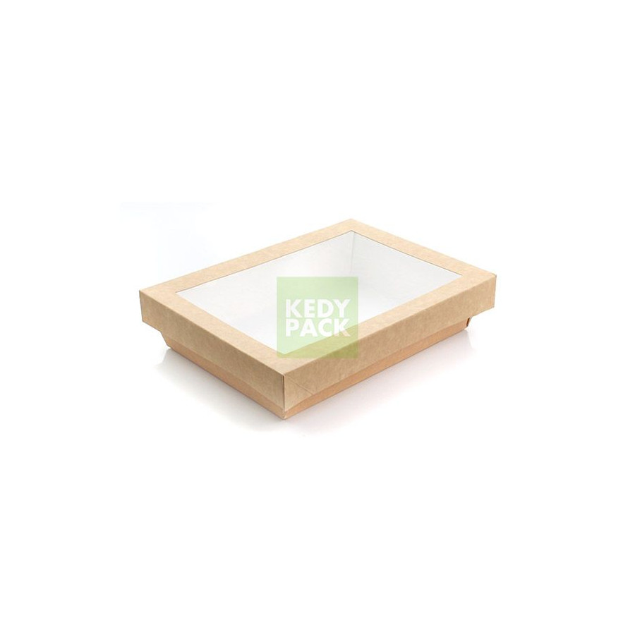 Boîte carton kraft fenêtre