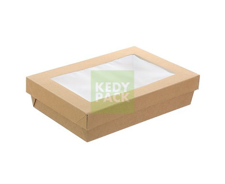 Boîte carton kraft fenêtre