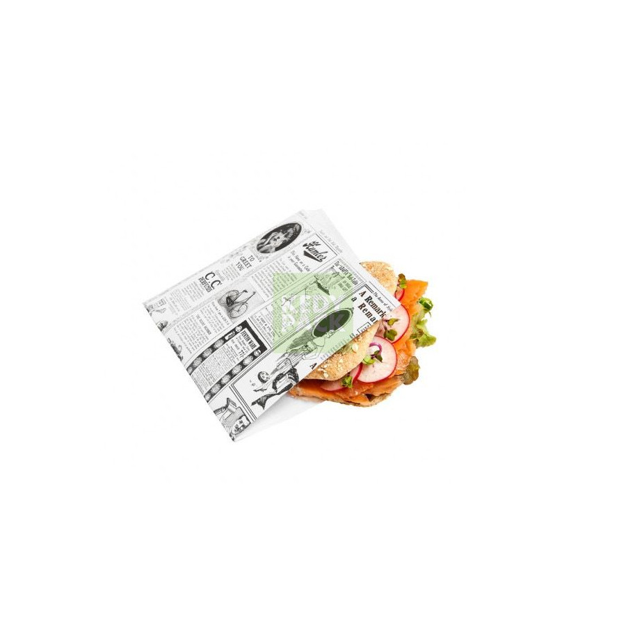 Sachet papier style journal ancien