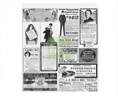 Sachet papier style journal ancien