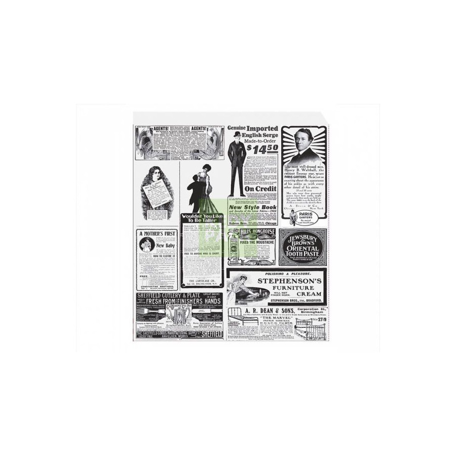 Sachet papier style journal ancien