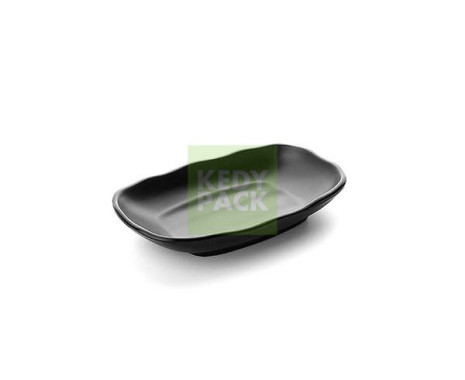Assiette plastique réutilisable ovale