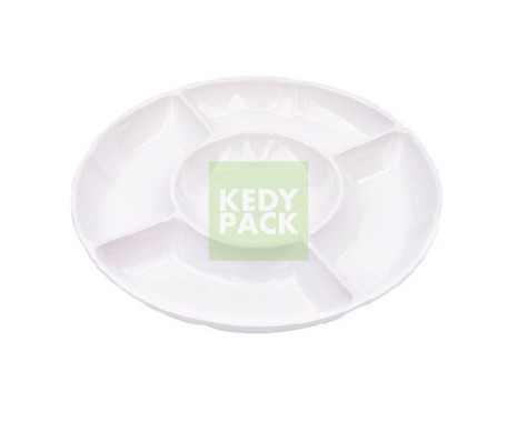 Plat en en plastique réutilisable