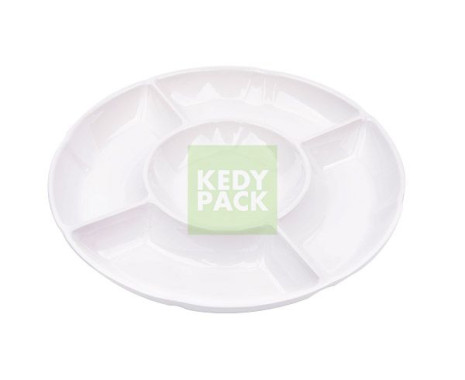 Plat en en plastique réutilisable