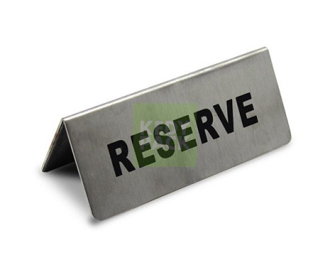 Chevalet Réservé en inox