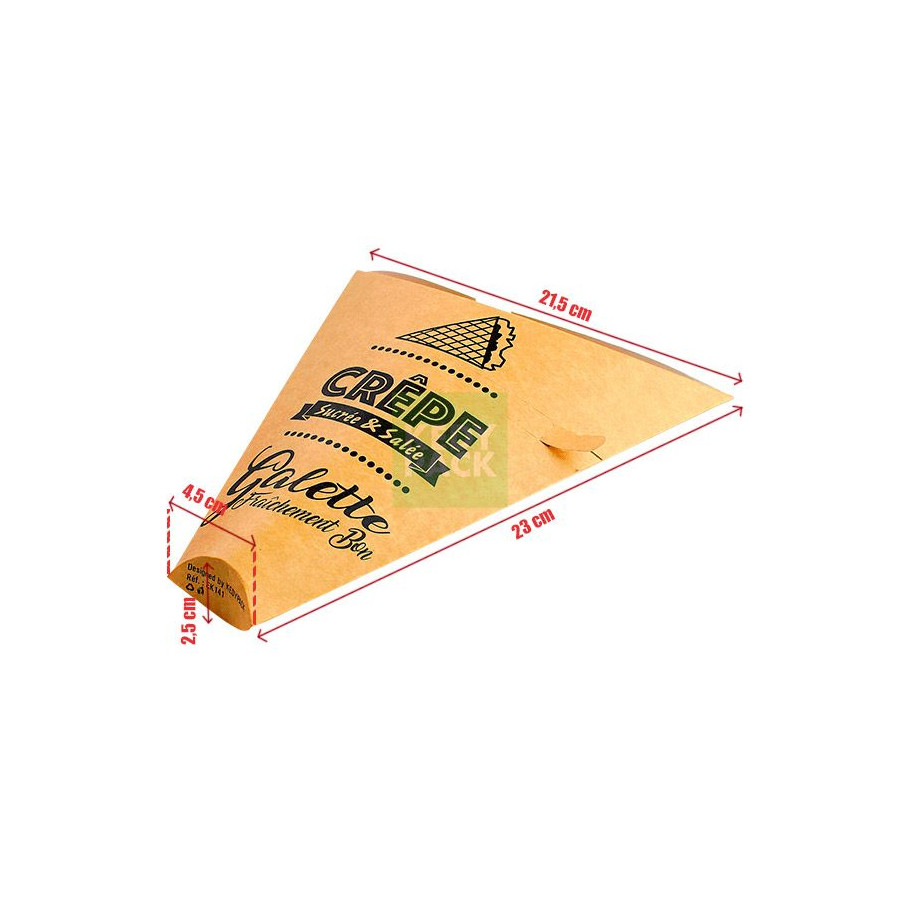 Pochette crêpe kraft avec zips