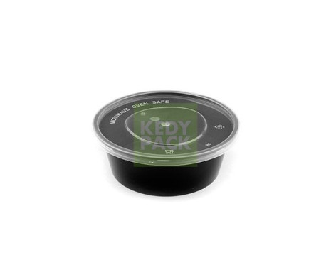 Pot Rigide noir et Couvercle PP