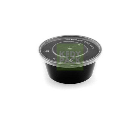 Pot Rigide noir et Couvercle PP