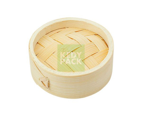 Panier Vapeur et Couvercle en Bambou