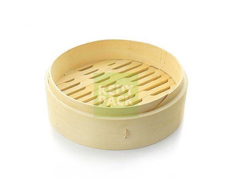 Panier Vapeur et Couvercle en Bambou