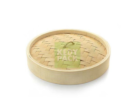 Panier Vapeur et Couvercle en Bambou