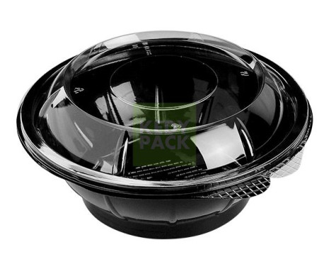 Bol à Salade Noir et Couvercle