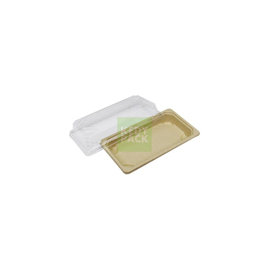 Barquette rectangulaire en pulpe