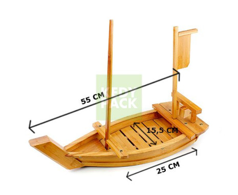 Bateau en Bambou pour Sushi