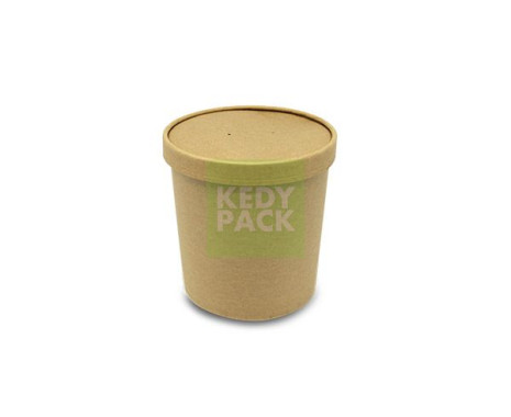Pot et couvercle Kraft