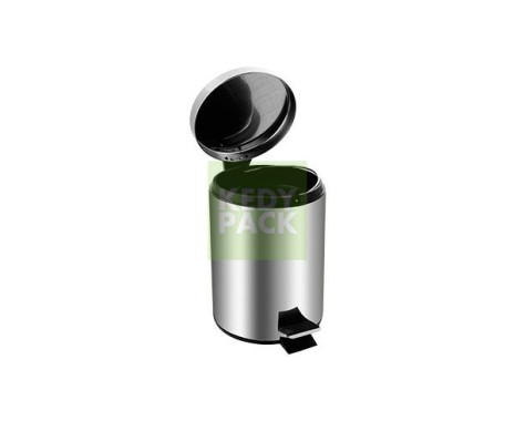 Poubelle inox a pedale