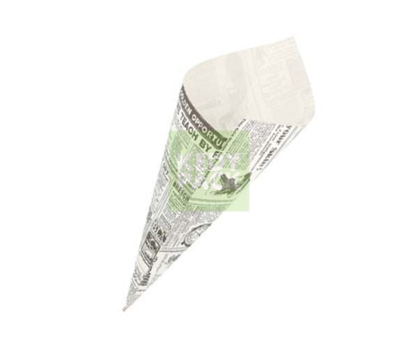 Cornet papier imprimé journal