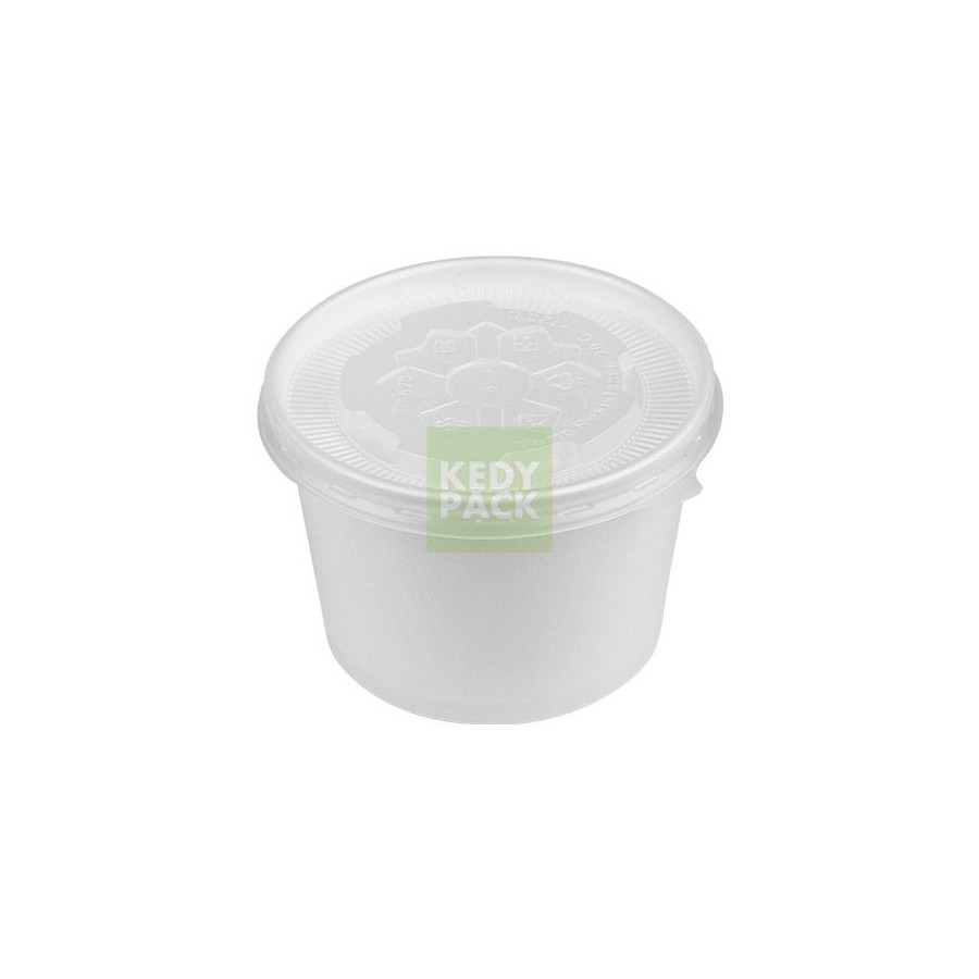 Pot en carton blanc et couvercle Pot en carton blanc et couvercle
