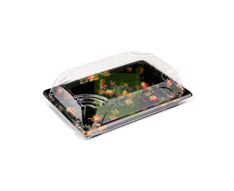 Barquette sushi couleur, couvercle