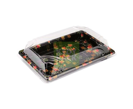 Barquette sushi couleur, couvercle