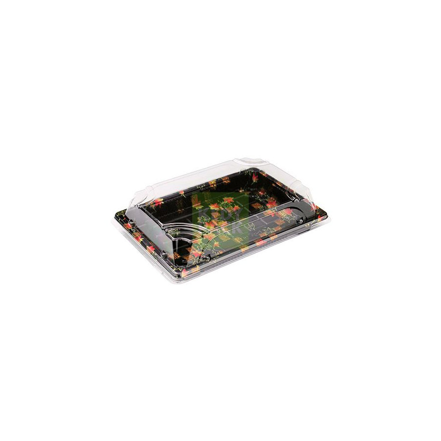 Barquette sushi couleur, couvercle