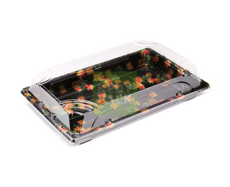 Barquette sushi couleur, couvercle