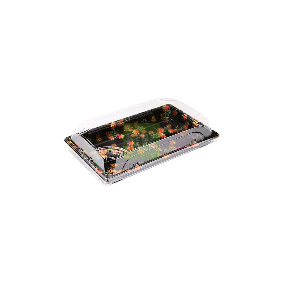 Barquette sushi couleur, couvercle