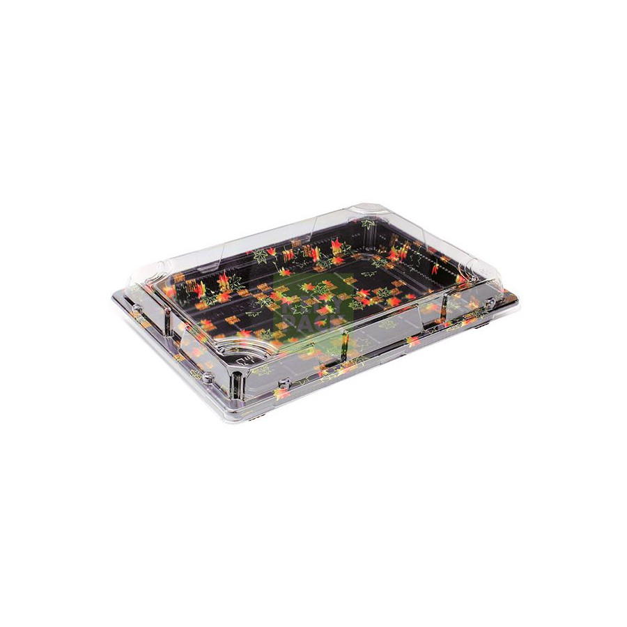 Barquette sushi couleur, couvercle