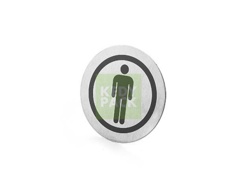 Plaque toilette femme / homme chromé