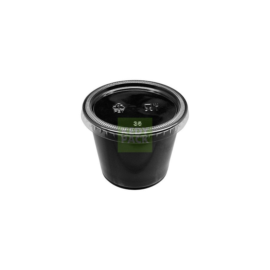Pot de sauce noir