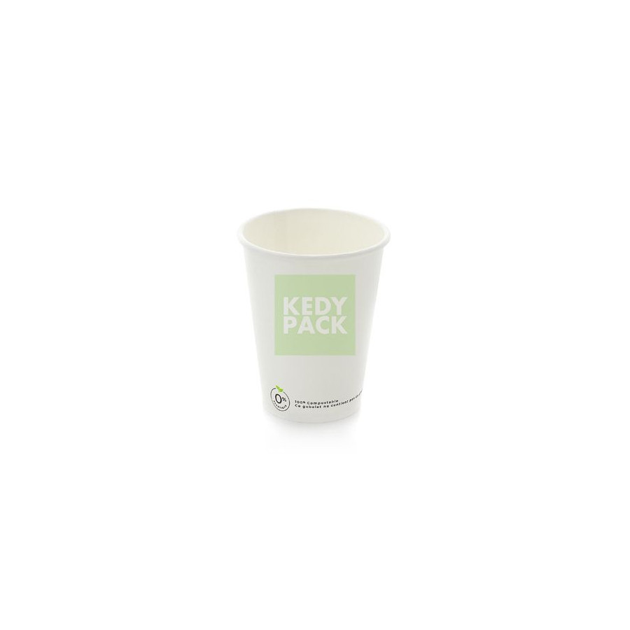 Gobelet Carton Blanc sans Plastic Free