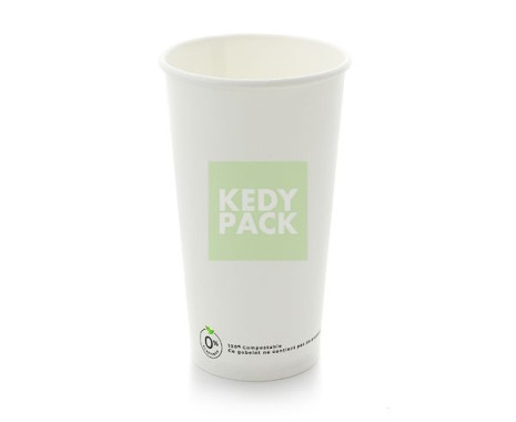 Gobelet Carton Blanc sans Plastic Free
