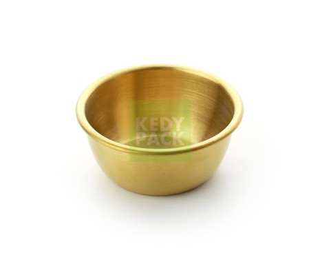 Mini coupelle inox à sauce Dorée
