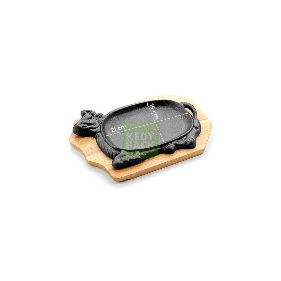 Assiette en Acier pour Pierrade