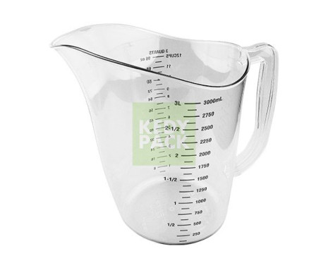 Pot pour mesure plastique transparent