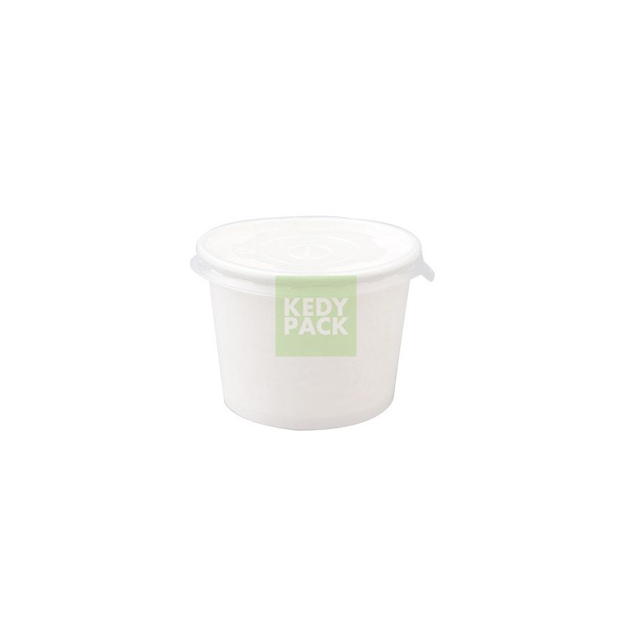 Pot à soupe Blanc et Couvercle